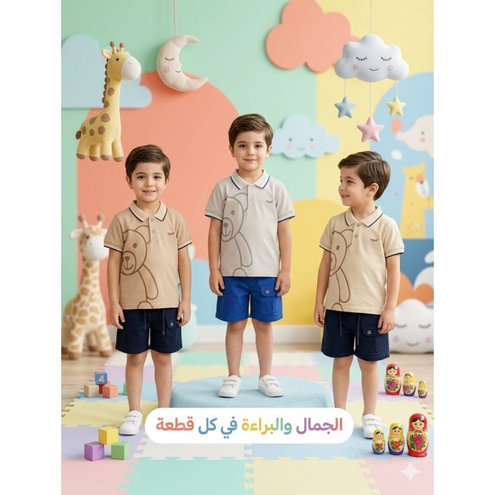 Kids' Polo and Shorts Set