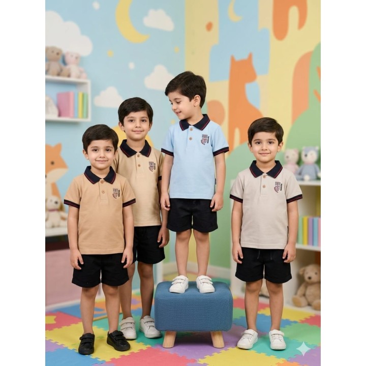 طقم بولو وشورت للأطفال